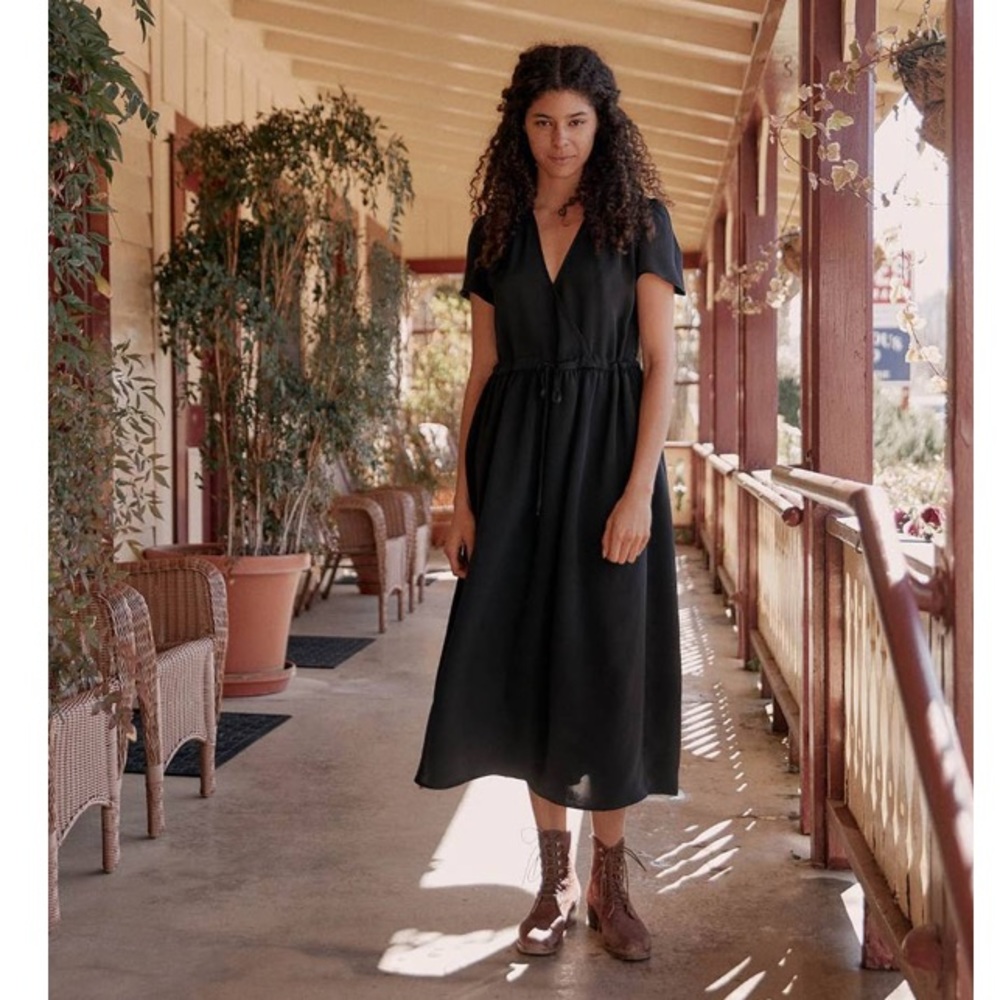 100% cotton black The Dawn Christy Dawn dress OS